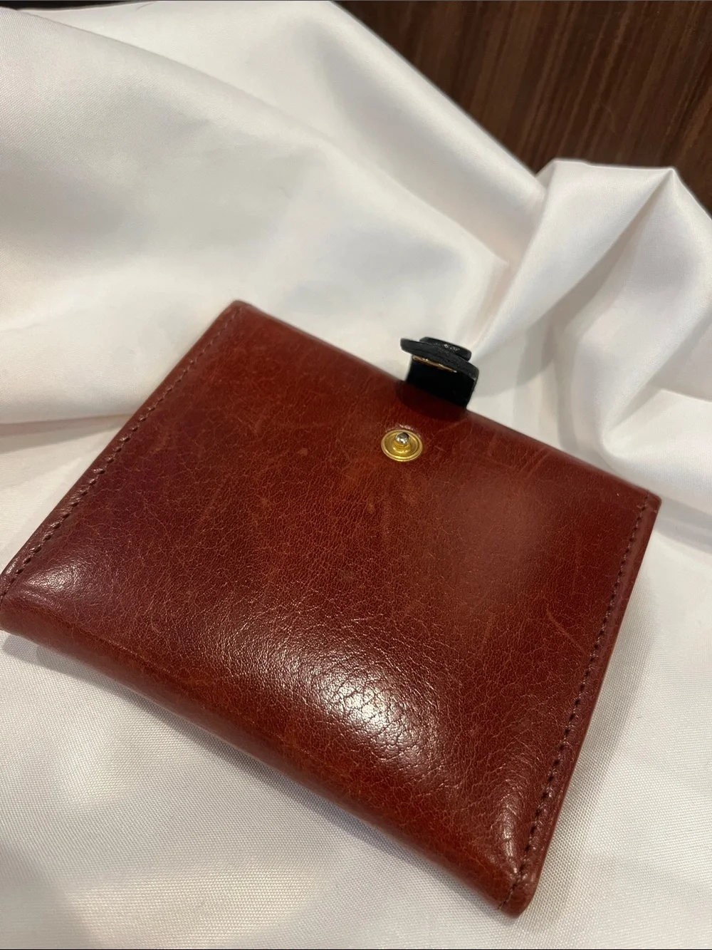 Barneys New York Brown Trifold Wallet